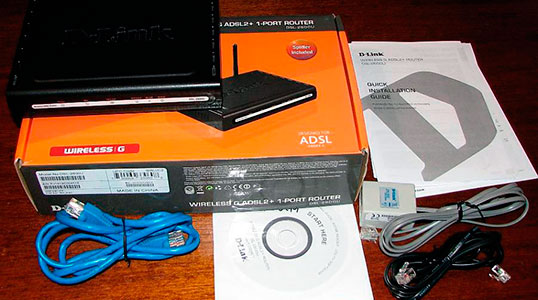 Распаковка D-Link DSL 2600u