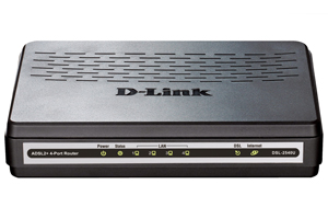 Параметры подключения на D-Link DSL 2540u 